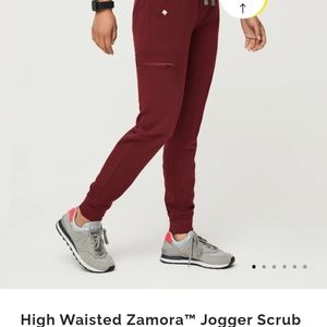 Figs Medium Petite Burgundy Zamora Joggers